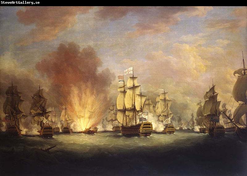 Richard Paton The Moonlight Battle off Cape St Vincent, 16 January 1780